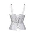 thumbnail image 3 of Corset Top With Straps Sexy Floral Corset And Bustiers Jacquard Overbust Corset Plus Size, 3 of 5