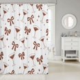 thumbnail image 2 of Manfei Retro Goblet Shower Curtain 72Wx72L,Bow Stars Sketch Bathroom Curtain, 2 of 5