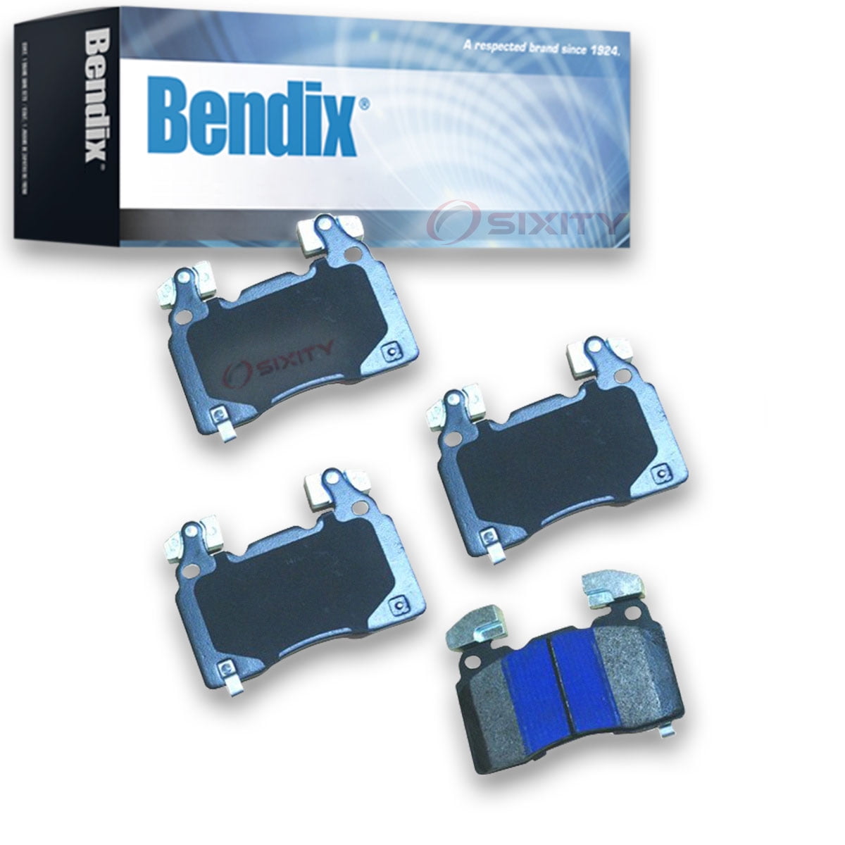 Bendix Brakes Disc Brake Pad Set Fits select: 2012-2016 TESLA MODEL S, 2015 CHEVROLET CORVETTE STINGRAY 2LT
