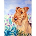 thumbnail image 1 of 28 x 40 in. Airedale Terrier In Flowers Flag Canvas House Size, 1 of 1