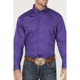 thumbnail image 3 of Roper Men's Solid Amarillo Collection Long Sleeve Western Shirt Purple XX-Large, 3 of 4