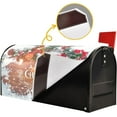 thumbnail image 4 of Winter Christmas Pine Tree Mailbox Cover Holly Berry Snowflakes Mailbox Covers Magnetic Large Oversized 21"X25.5" Mailbox Wraps Post Letter Box Cover Garden Decorations, 4 of 6