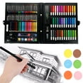 thumbnail image 7 of Triani 150Pcs Kids Art Supplies Professional Painting Drawing Set with Oil Pastels Crayons Colored Pencils Watercolor Pens Coloring Art Set for Beginner Artists for Girls Boys Teens 3-12, 7 of 7