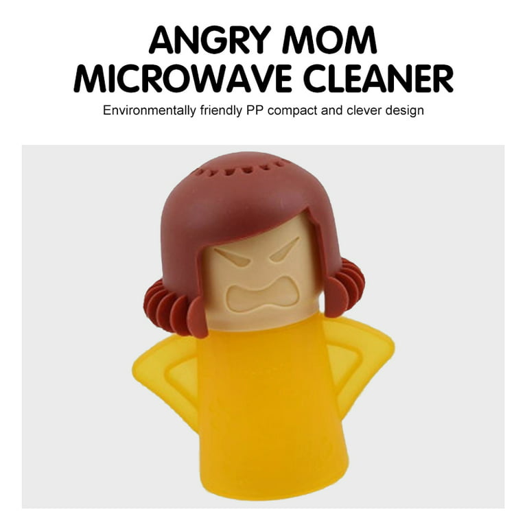  Angry Mama Microwave Cleaner, Microwave Oven Steam Cleaner, Angry  Mom Steamer Cleaning Crud Easily in Minutes, Steam Cleans and Disinfects  with Vinegar and Water for Kitchen : Health & Household