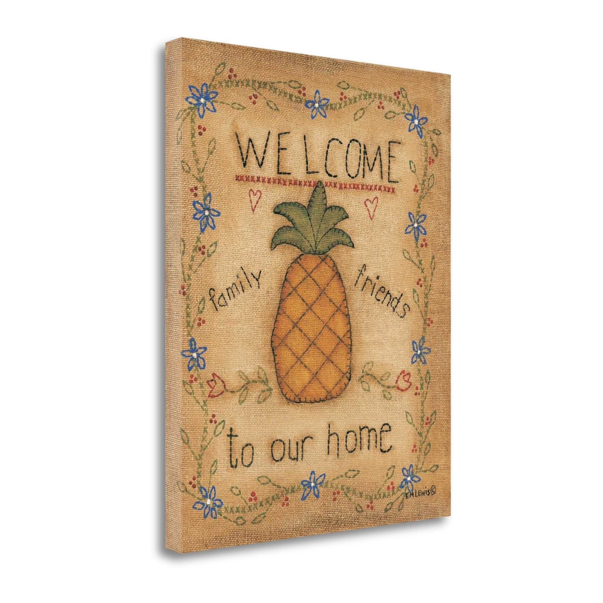 Tangletown Fine Art Pineapple Graphic Art Print On Canvas Walmart Com Walmart Com