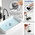 thumbnail image 2 of Bathroom Sink Stopper,Sink Hair Catcher,Bathroom Sink Drain Strainer Pop Up Drain Cover Plug,Universal for 1.1 to 1.65in Sink Drain Hole, 2 of 3