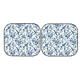 thumbnail image 7 of Daiia Vintage Floral Birds 2PCS Car Windshield Sun Shade, Foldable Sun Shield for Car Front Window, Auto Sun Blocker Visor Protector Universal for Truck SUV Pickup-Large, 7 of 7