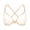 Beige, variant on Women's Front Closure Sheer Mesh Bra Racerback See Through Unlined Plus Size Bralette Underwire, Black 38C