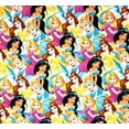 thumbnail image 2 of 1 Yard - Disney Princess  Cotton Fabric - Belle Jasmine Rapunzel & Cinderella (Great for Quilting, Sewing, Craft Projects, Throw Pillows & More) 1 Yard X 44" Wide, 2 of 2