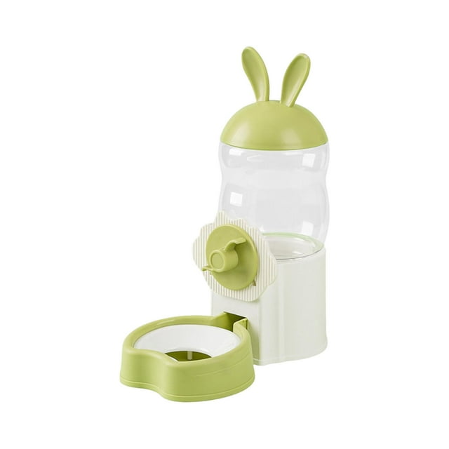 Dispensador de agua para gatos y perros, botella de superficie lisa, práctica fuente de agua para verde