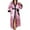 A-Pink125, variant on XIAONU Womens Nightshirts Trendy Satin Tie Dye Waist-Tie Slim Fit Robe Nightgown Oversized Solid-Color Long Sleeve Mid Length Pleasure Sleepdress