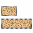 thumbnail image 2 of Fall Maple Leaf 2 Pieces Non-Slip Kitchen Mat Set Thanksgiving Farmhouse Wood Black Plaid Soft Door Mat with Rubber Backing,Dirtproof Rugs for Entrance Doorway 23.6x35.4in+23.6x70.9in, 2 of 9