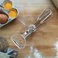 thumbnail image 2 of Mixer Egg Beaters Hand Crank, Dingrich 12 inch Stainless Steel Manual Hand Egg Mixer,Cream Whipper,Rotary Mixer with Double, Labor-Saving Stainless Steel Hand Beater for Home, 2 of 7