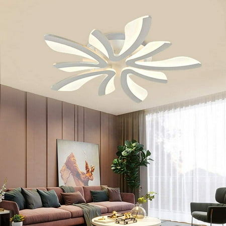 

Oukaning Modern LED Chandelier Dining Room Ceiling Light Aluminum Pendant Lamp Fixtures