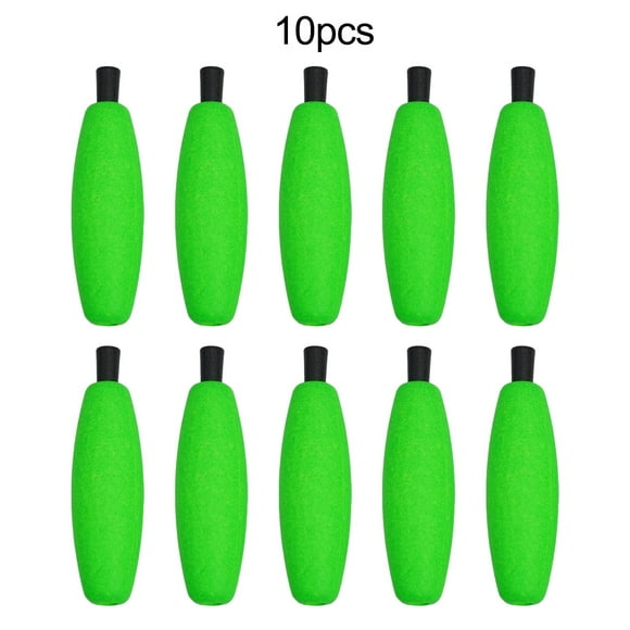 10 Pcs Flotteurs à Chevilles de Pêche Poisson-Chat Bobbers de Pêche Plateforme en Mousse Flotteur Crappie Truite Accessoires d'Attirail de Pêche