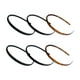 thumbnail image 1 of 6 piezas de aros de resina antideslizantes para el cabello con dientes, diadema para lavar la cara, diadema para mujer (negro, goma negra, café por cada 2 piezas), 1 of 5