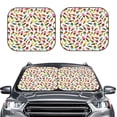 thumbnail image 2 of Xecao Ice Cream Popsicles for Foldable Car Sun Shades (2-Pack) offer sun protection with an easy-fold design for convenient windshield shading., 2 of 7