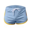 thumbnail image 5 of jobturf Mens Swim Trunks Low Rise Drawstring Split Side Swimming Shorts Quick Dry Cotton Underpants Summer Beach Vacation Bathing Briefs, 5 of 6