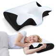 thumbnail image 1 of Almohada cervical viscoelástica HOMCA 2 en 1, contorno ergonómico, 1 of 9