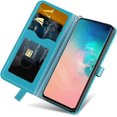 thumbnail image 4 of Compatible with Samsung Galaxy S10e Wallet Case Women Leather Flip with Wrist Strap Kickstand Magnetic Shockproof with Card Holder Protective Case for Samsung Galaxy S10e Life Tree Blue, 4 of 14