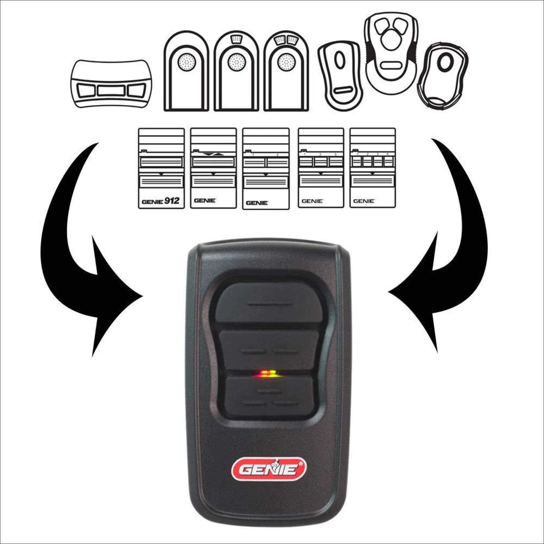 Genie Gm3t R Master 3 Button Remote Walmart Com Walmart Com