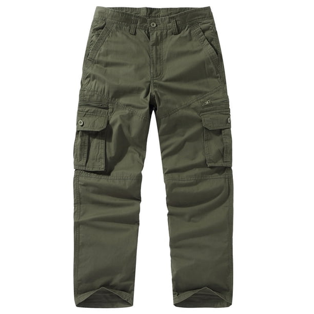 Ceisia Men's Multi-Pocket Straight-Leg Outdoor Casual Pants | Durable Solid Color Trousers (Regular & Plus Sizes) Gifts