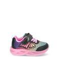 thumbnail image 2 of Athletic Works Toddler Girl Butterfly Light Up Sneakers with On/Off Power Button, 2 of 6