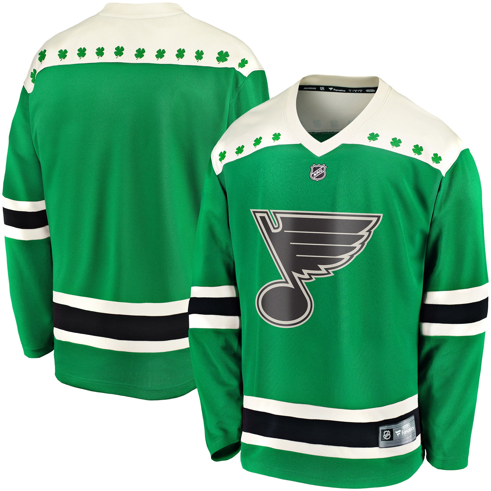 St. Louis Blues adidas St. Patrick's Day Authentic Custom Jersey - Kelly  Green