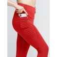 thumbnail image 2 of High Waisted Moto Pocket Capri, 2 of 2