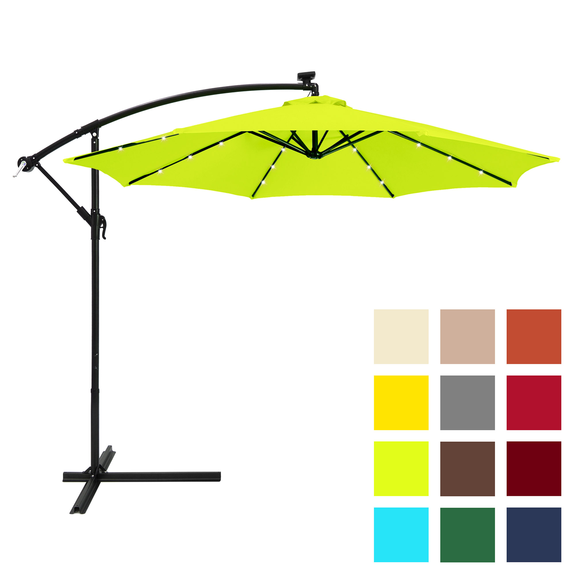 Best Choice Products 10ft Solar LED Offset Hanging Market ... Best Choice Products 10ft Solar LED Offset Hanging Market ... on {keyword}