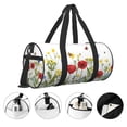 thumbnail image 3 of Balery Wild Herbs Bolsa de Gimnasio para Mujeres y Hombres, Bolsa de Viaje Impermeable, Bolsa de Fin de Semana con Compartimento para Zapatos y Bolsillo Húmedo, 3 of 6