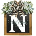 thumbnail image 3 of LCXmlly Door Garland Farmhouse Welcome Front Door Wreath with BurrFree Alphabet Design, 3 of 6