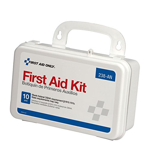 First Aid Only First Aid Kit, 64 Pieces, Plastic Case