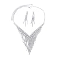 thumbnail image 3 of Juego De Collar Y Aretes De Moda Para Boda Y Fiesta, 3 of 5