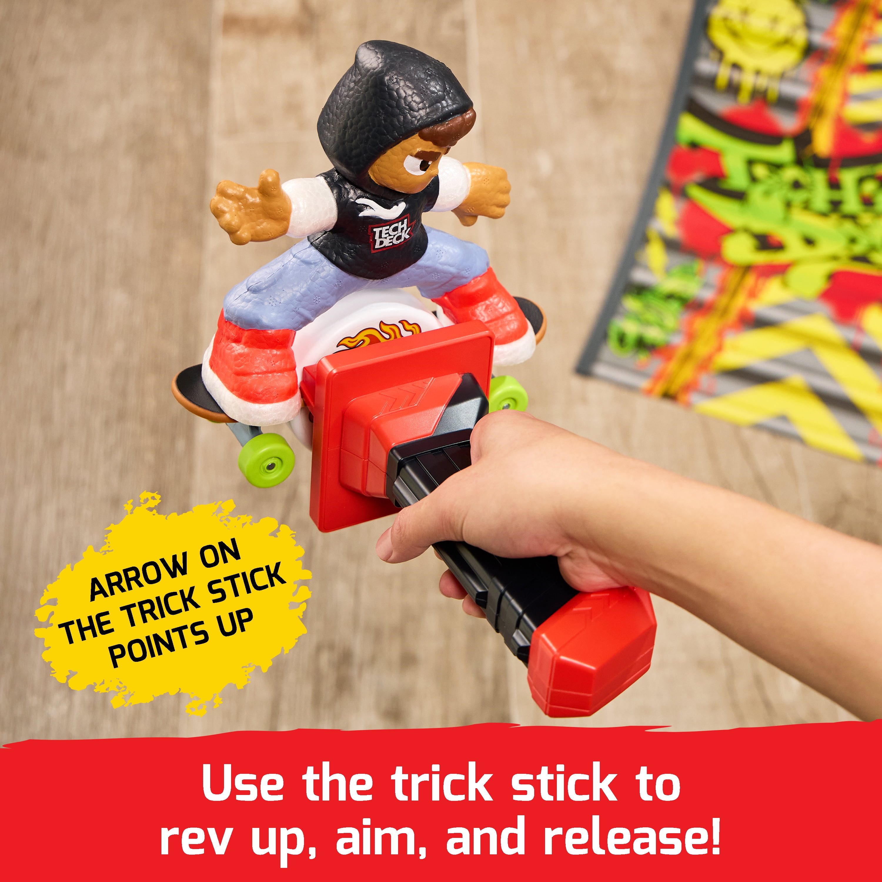Tech Deck Shred N' Blast Motorized Skateboard Toy, for Ages 6 and up