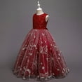 thumbnail image 5 of Esaierr Big Girls Lace Princess Bridesmaid Dress 5-14Y Kids Sequins Wedding Long Ball Gown Pageant Evening Dresses Princess Dress Girl Dress Long Tulle Gown Flower, 5 of 7