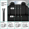 thumbnail image 4 of FH Group Cosmopolitan Flat Cloth Car Seat Covers Fit For Car Truck SUV Van - Full Set, 4 of 8