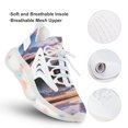 thumbnail image 3 of Sunset Scenery Fashion Women's Nurse Shoes Casual Flat Sneaker Print Ladies Lace Up Light Walking Shoe Breathable Footwear, 3 of 8