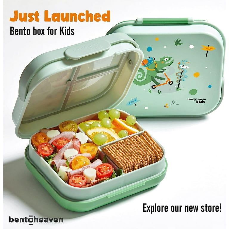 Bentoheaven Premium Bento Box Adult Lunch Box with Compartments for Women &  Men, Set of Utensil & Chopsticks & Dip Container, Cute Japanese Kids Bento  Lunch Box, Microwavable (Symph-Onyx) 