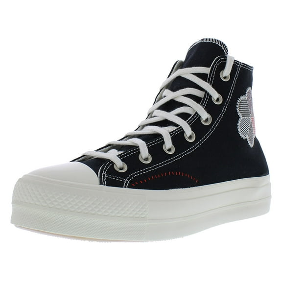 Converse Chuck Taylor All Star Lift High Platform Womens Shoes Size 10, Color: Black/Egret/Red