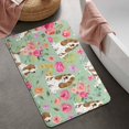 thumbnail image 2 of Basset Hound and Pioneer Flower Bathroom Rugs Mat,Non Slip Microfiber Bathroom Rug,Rubber Backing,Soft Bathroom Mats for Bathroom Floor,Tub and Shower,20x32in(50x80cm), 2 of 5