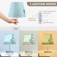thumbnail image 5 of Line Turtle LED Desk Lamp Table Lamp USB Bedside Nightstand Small Lamp for Bedroom Living Room Kids Room, 5 of 8