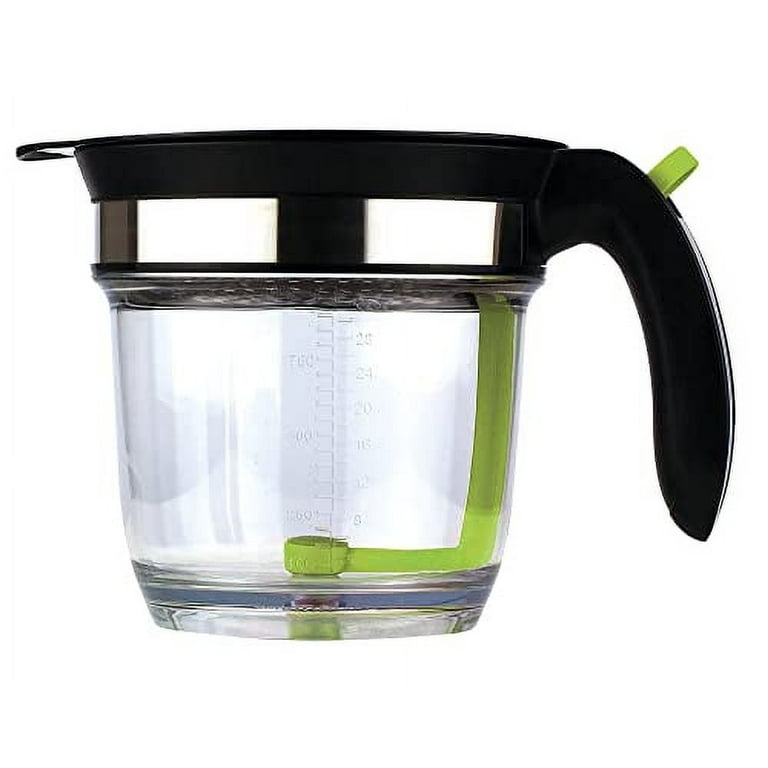 Fat Separator With Bottom Release, 4 Cup Gravy Separator Cooking Oil  Strainer