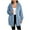 Light Blue, variant on AherBiu Winter Coats for Women Plush Fleece Cardigan Open Front Hooded Thermal Warm Outwear Jackets