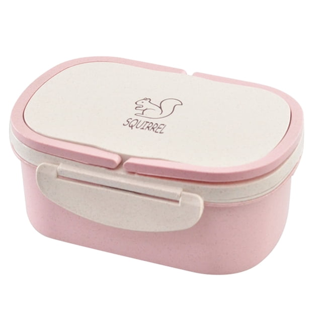 Under 10 Tableware Portable Wheat Straw Double Layer Thermal Box Lunch Containers for Adults Lunch Boxes for Kids