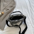 thumbnail image 1 of Bolso de hombro acolchado de algodón de invierno para mujer, bolso de mano cruzado acolchado (gris) Likrtyny Para estrenar, 1 of 9