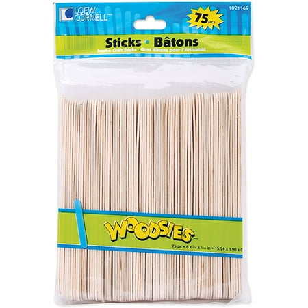 Woodsies Jumbo Craft Sticks - Woodsies Jumbo Craft Sticks, 6