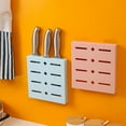 thumbnail image 5 of Raindrops Pink Kitchenware Knives Holder with Premium PP Material for Wall Storage 5 Slot Design, 5 of 6
