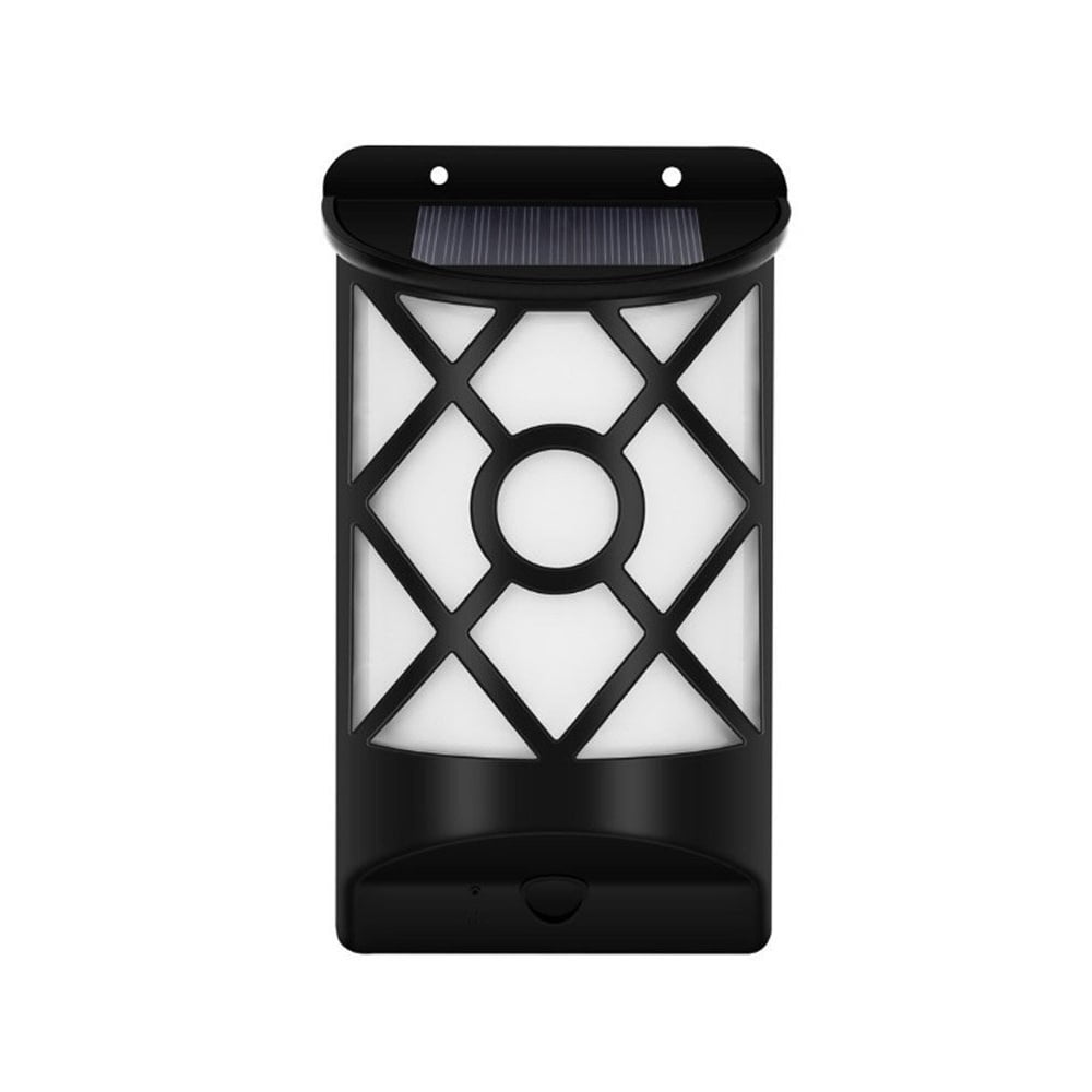 Solar Flame Lights Outdoor, Waterproof Flickering Flame Wall Lights