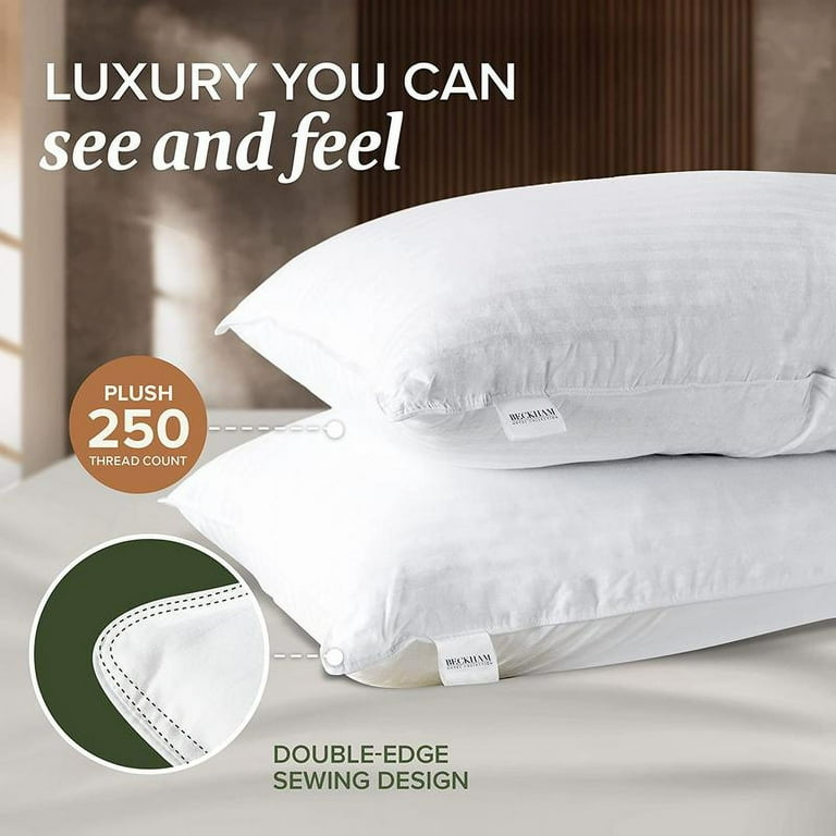 Beckham Hotel Collection Bed Pillows Set of Soft-Down